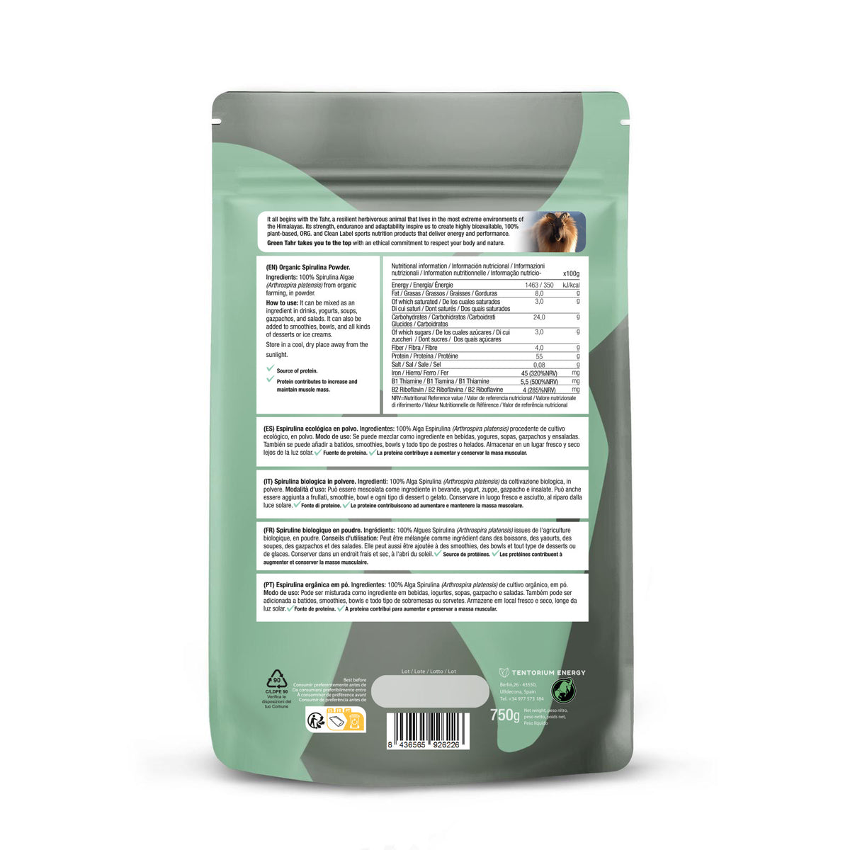 Espirulina en polvo ECO