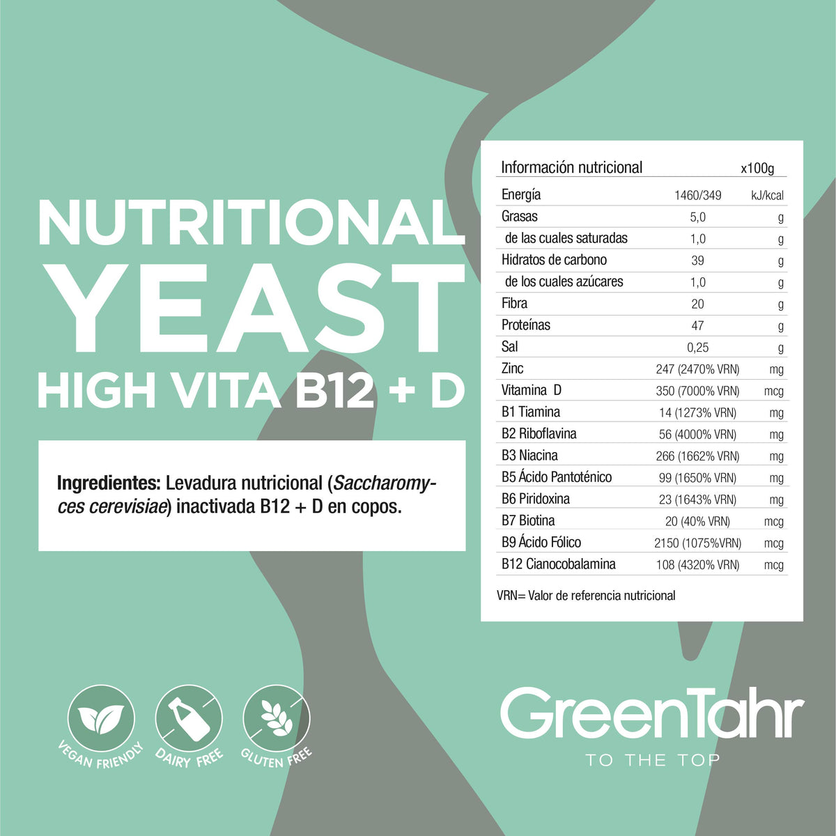 Levadura nutricional inactiva B12 + D